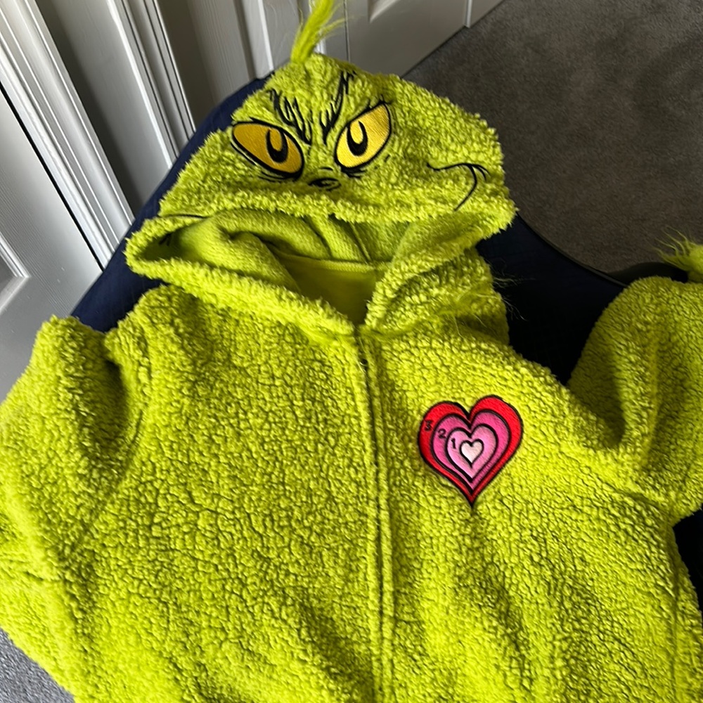 Grinch pajamas worn once for story time with the grandchildren